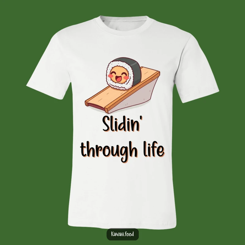 Funny Sushi Roll T-Shirt: Quirky Japanese Food Tee for Food Enthusiasts