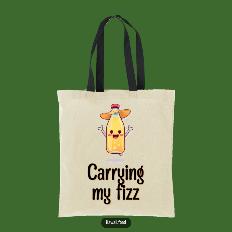 Carry Fun: Funny Soda Bottle Tote Bag - Straw Hat Jump, Great Funny Gift!