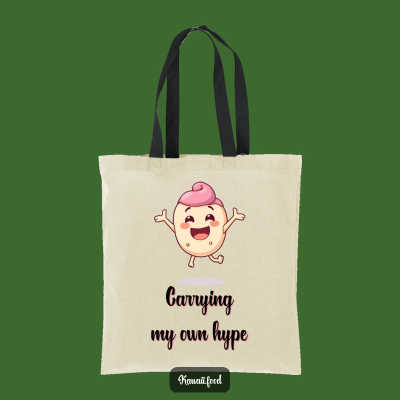 Funny Candy Character Tote Bag: Bouncing Enthusiasm, Perfect Funny Gift