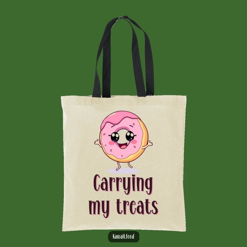 Funny Donut Dance Tote Bag: Spacious and Cheerful Sweets Accessory
