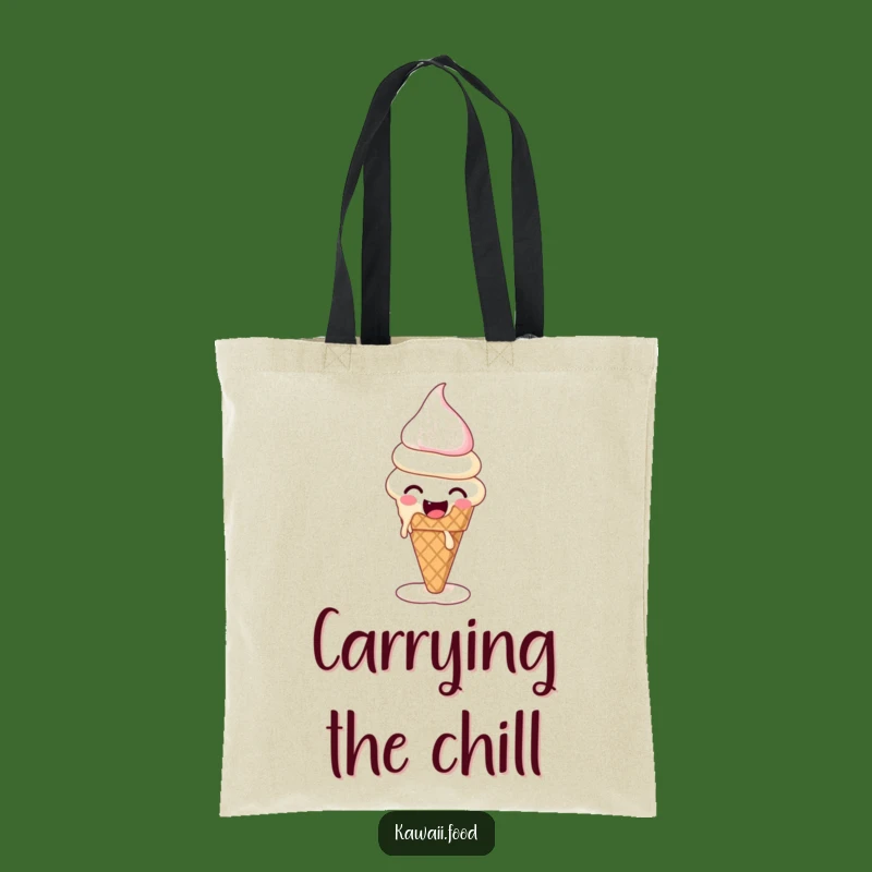 Funny Ice Cream Melting Tote Bag: Spacious and Quirky Dessert Accessory