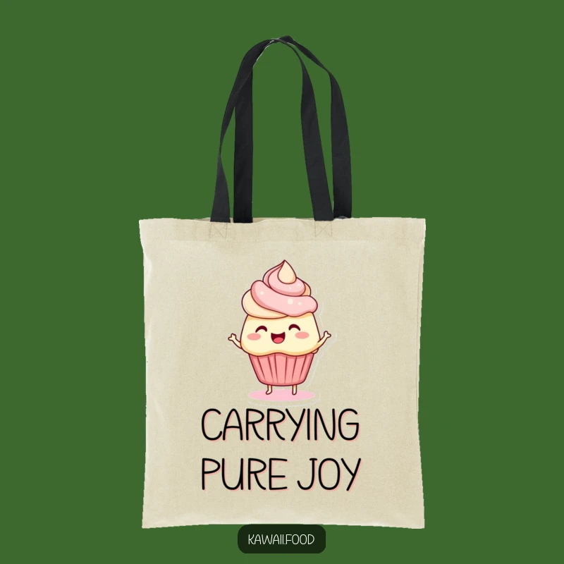 Funny Cupcake Tote Bag: Carry Your Essentials with Frosty, Wiggly Fun