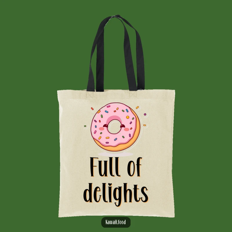 Funny Shy Donut Juggling Sprinkles Tote Bag: Carry Your Sweetness Around