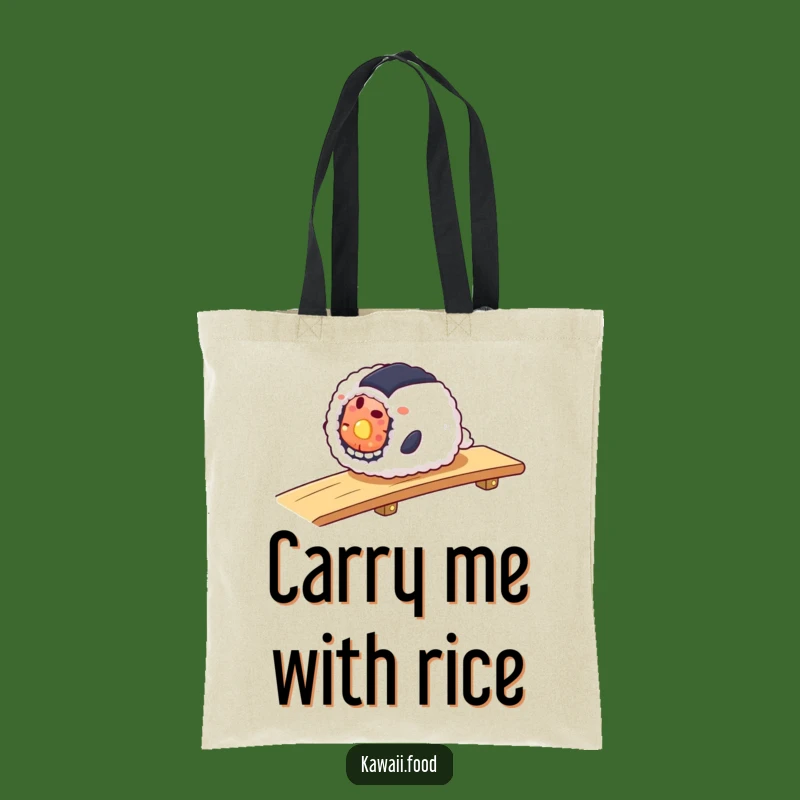 Funny Sushi Roll Ramp Tote Bag: Carry Your Ease with Style