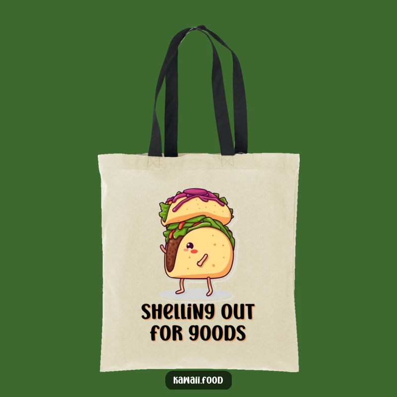 Funny Taco Burrito Balance Tote Bag - Humorous Kitchen Accessory for Foodie Errands
