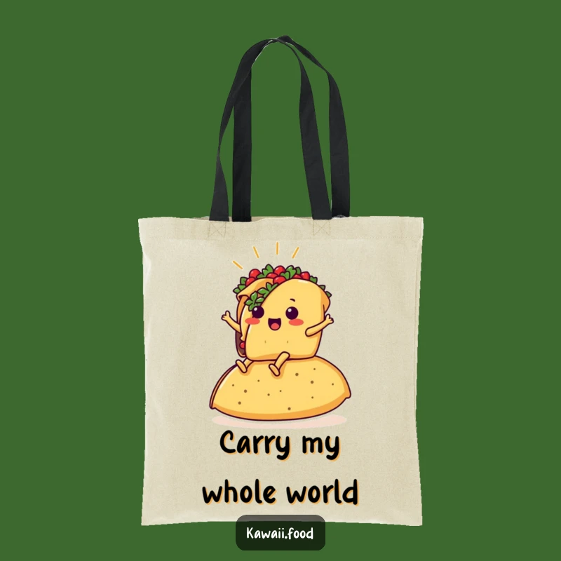 Funny Taco Fiesta Tote Bag: Hilarious Mexican Food Shopping Gift