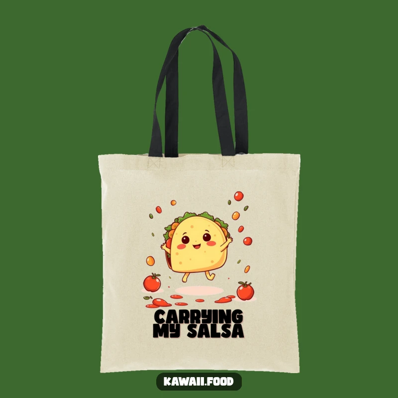 Funny Taco Hop Tote Bag: Fiesta Carry-All - Perfect Funny Gift for Taco Lovers