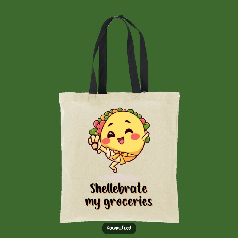 Funny Taco Karate Kick Tote Bag, Carry Your Fiesta Anywhere