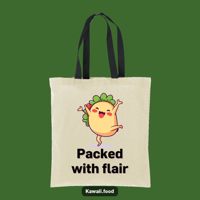 Funny Taco Shopping Tote: Durable & Hilarious Gift for Market Runs