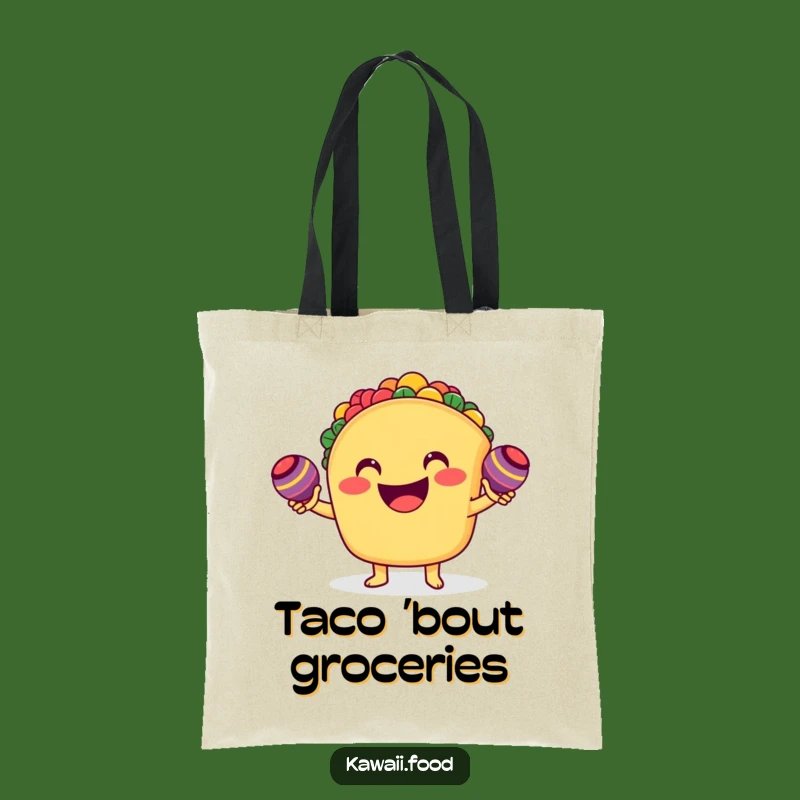 Funny Taco Maracas Tote Bag - Carry Your Fiesta Everywhere You Go!